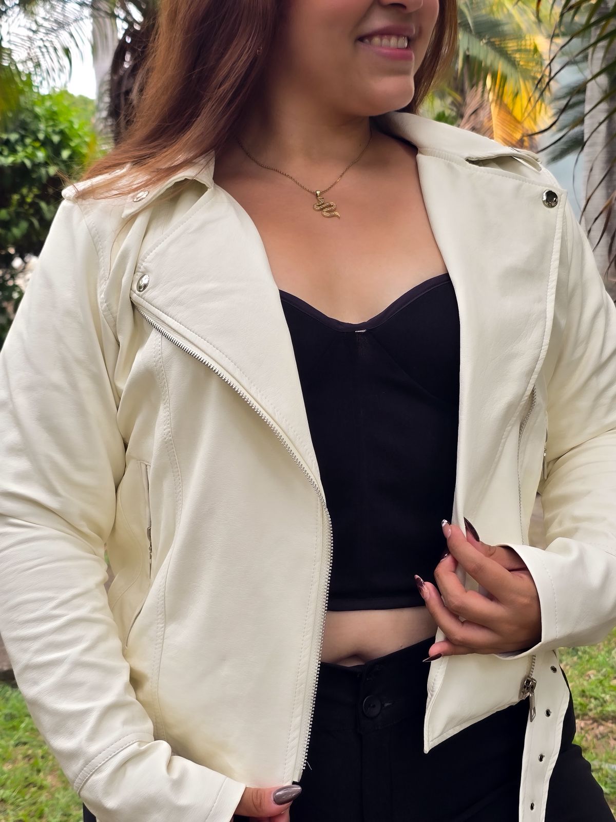 Cazadora Elit Blanco Hueso
