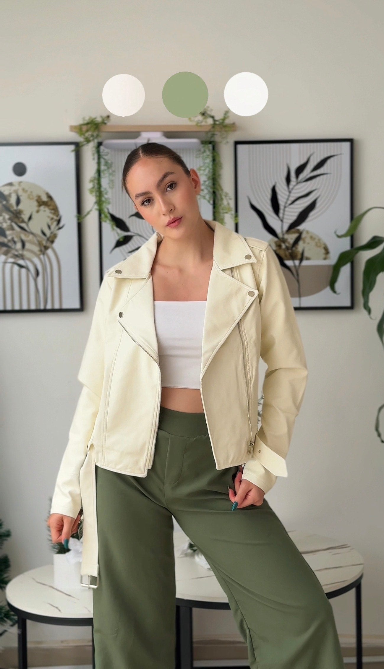 Cazadora Elit Blanco Hueso