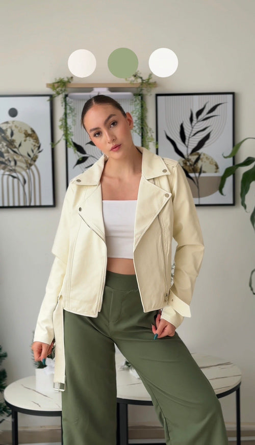 Cazadora Elit Blanco Hueso