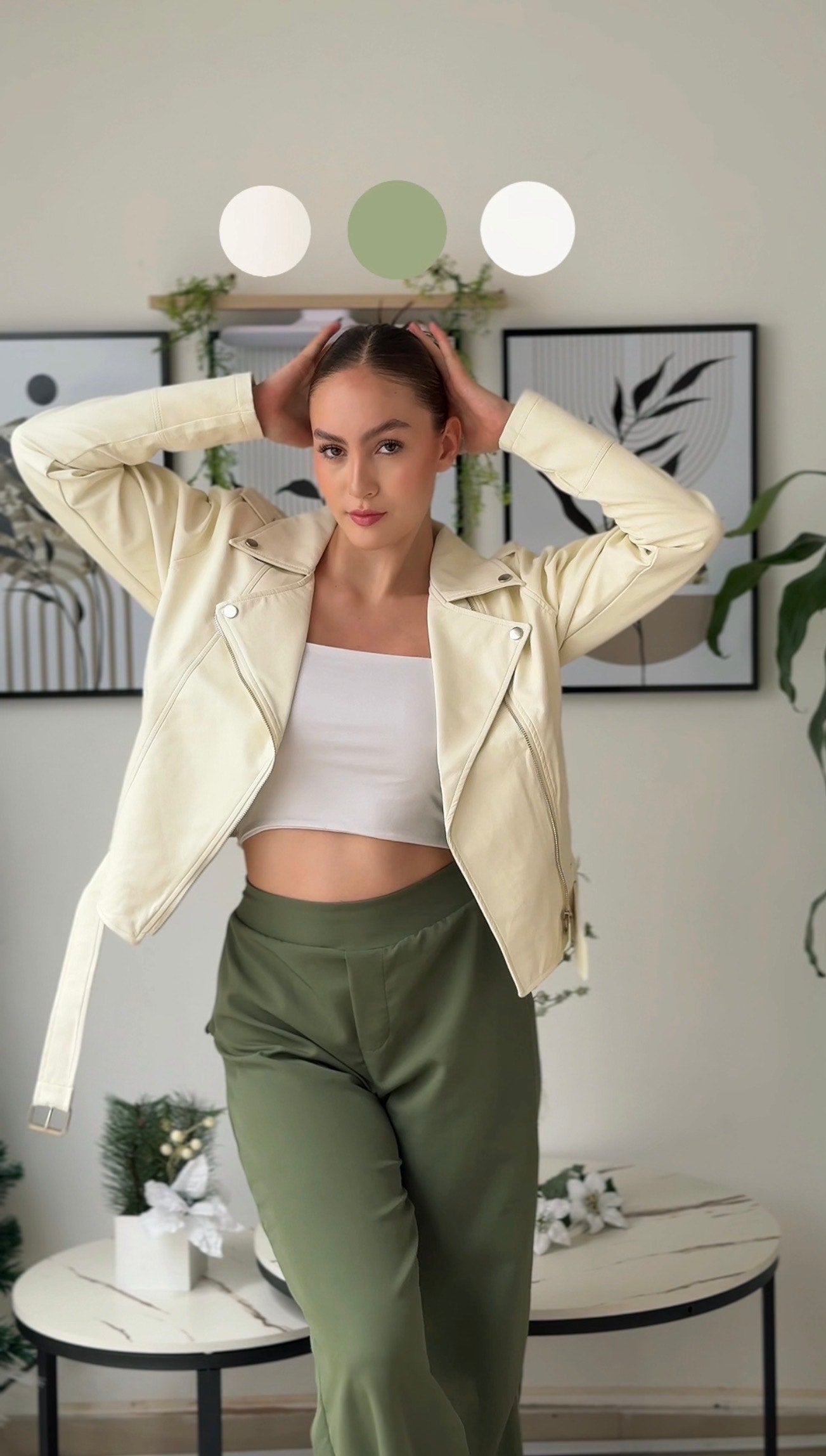 Cazadora Elit Blanco Hueso