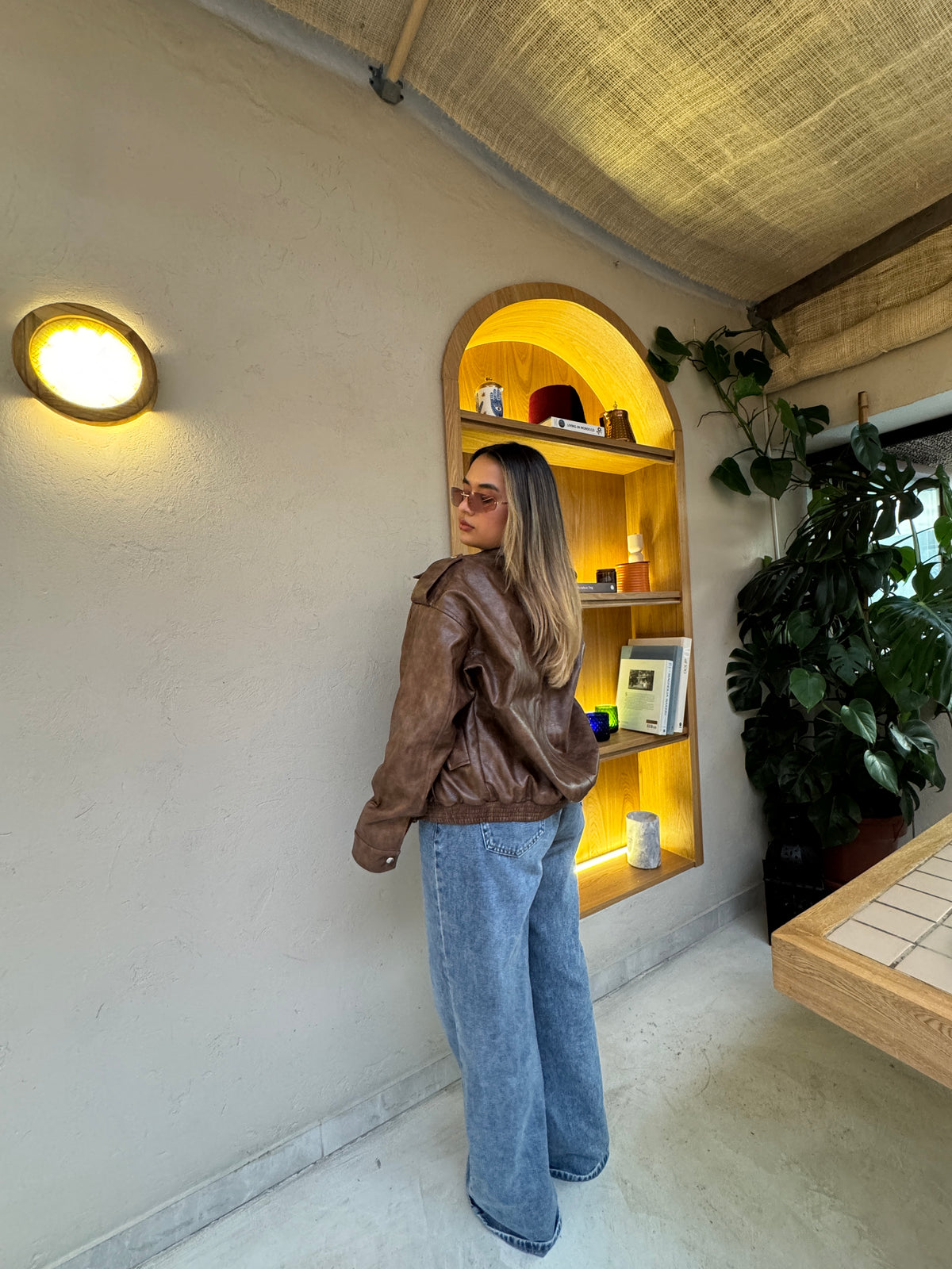 Chaqueta Aura Café