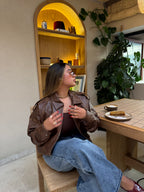Chaqueta Aura Café