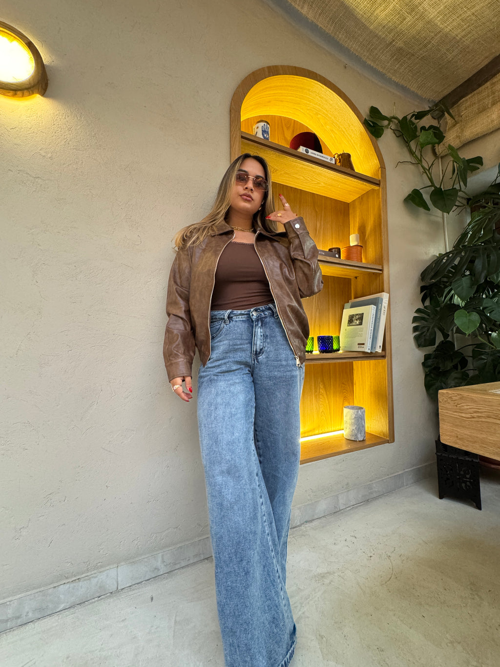 Chaqueta Aura Café