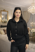 Chaqueta Nova Flecos Negra